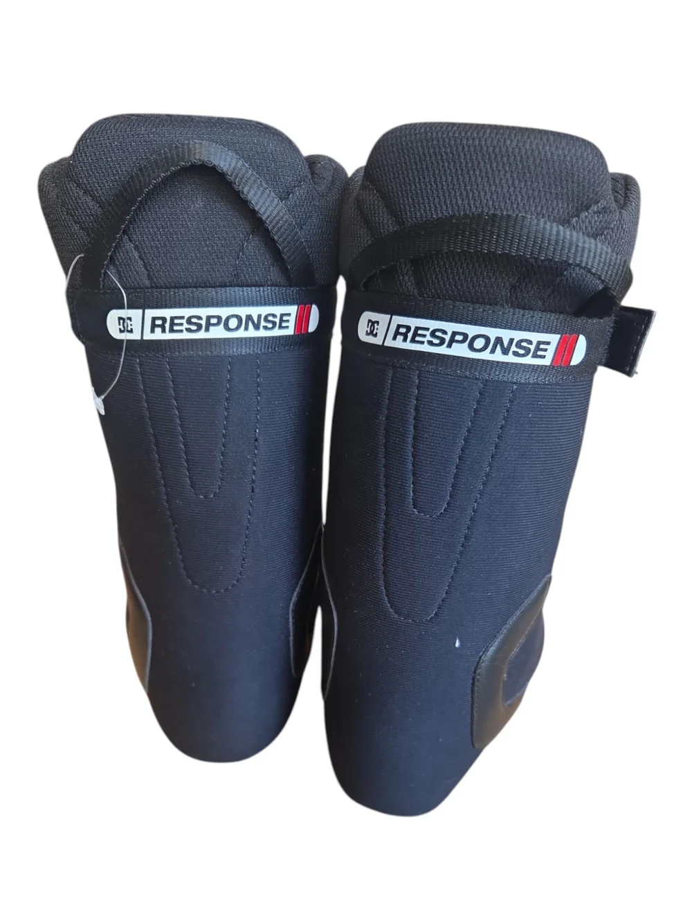 DC Black Snowboard Boots with Hook-and-Loop Straps